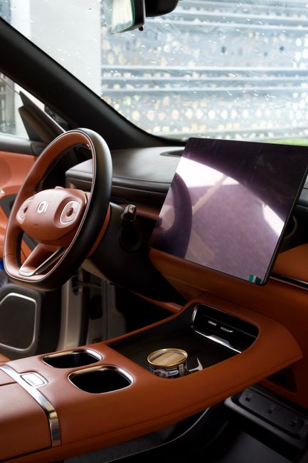 Clean luxury car interior after detailing